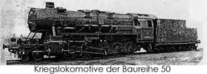 Kriegslokomotive der Baureihe 50